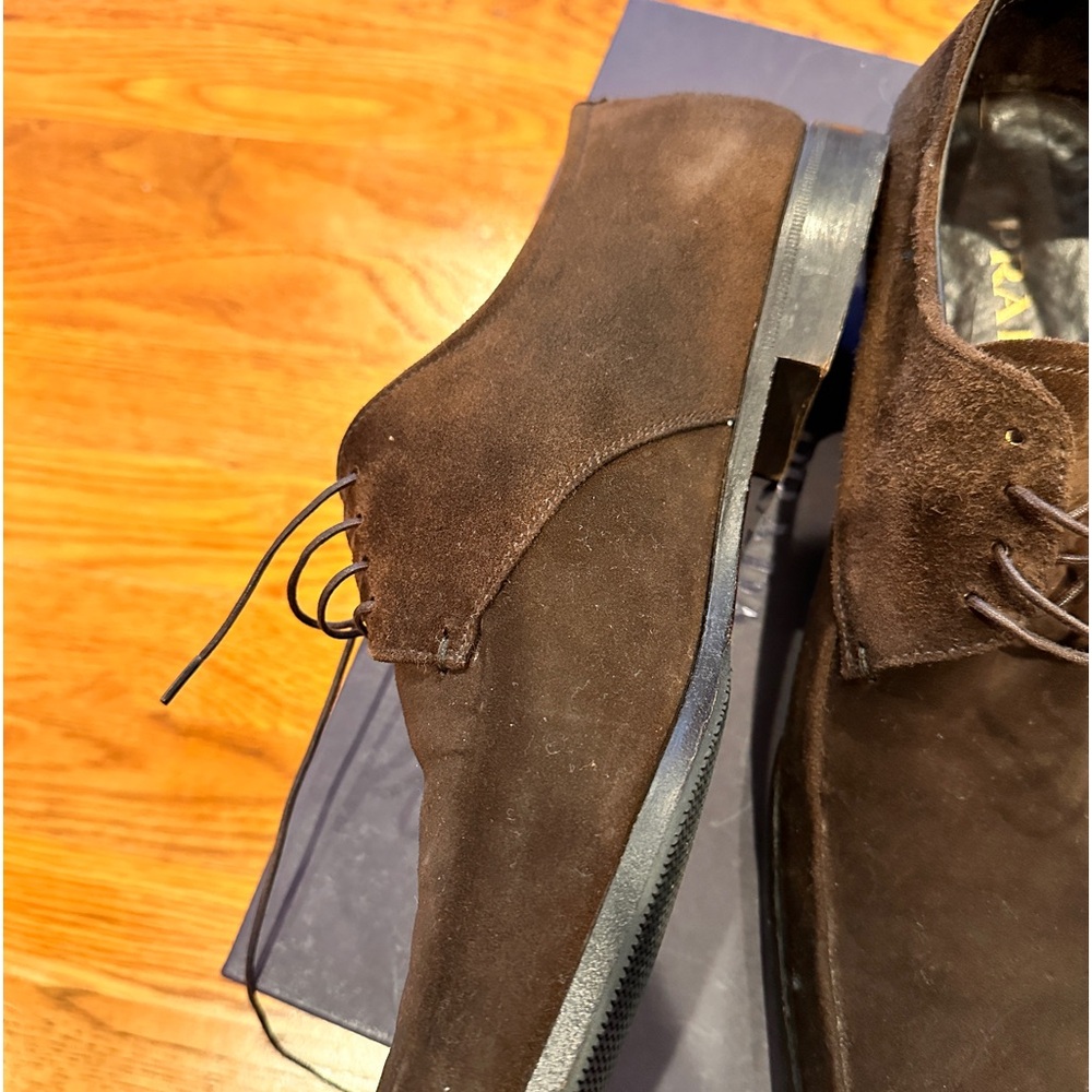 Prada Derby men’s suede shoes - 9.5 - Picture 6 of 11